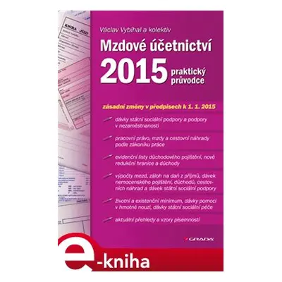 Mzdové účetnictví 2015 - Václav Vybíhal, kol.