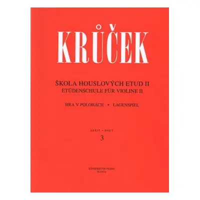 Bärenreiter V. Krůček Škola houslových etud II. sešit 3 4