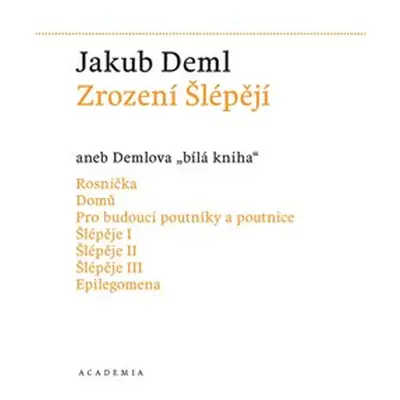 Zrození Šlépějí - Jakub Deml