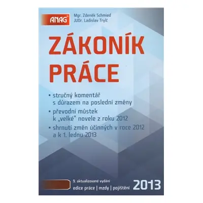 Zákoník práce 2013 . Sešit - Ladislav Trylč, Zdeněk Schmied