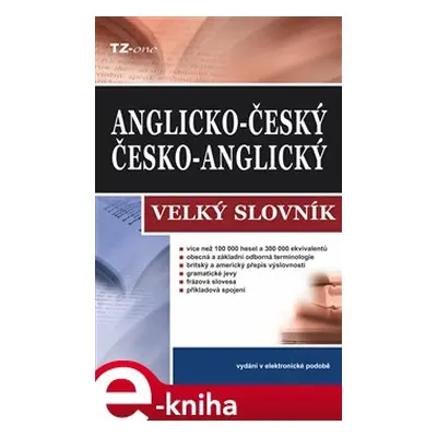 Velký anglicko-český/ česko anglický slovník