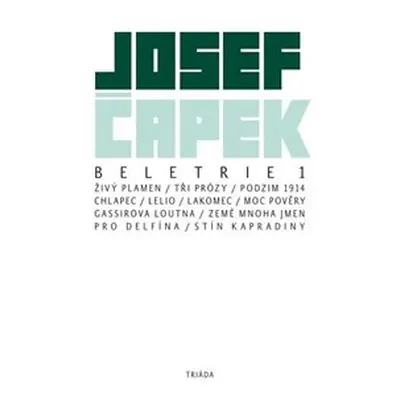 Beletrie 1 - Josef Čapek