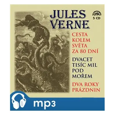 Cesta kolem světa za 80 dní, Dvacet tisíc mil pod mořem, mp3 - Jules Verne