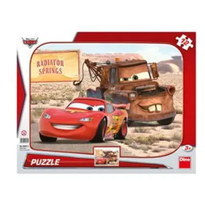 Puzzle Cars: Blesk & Burák 12 dílků