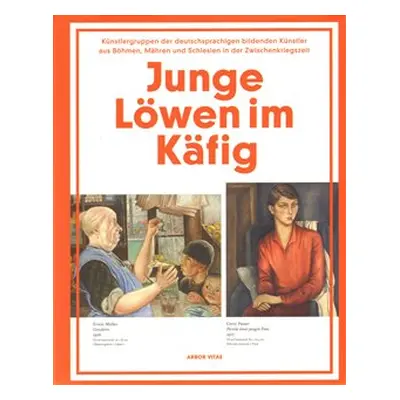 Junge Löwen im Käfig - kol.