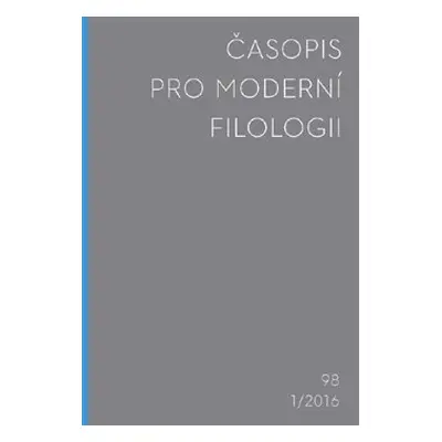 Časopis pro moderní filologii 2016/1