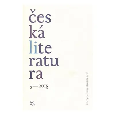 Česká literatura 5/2015