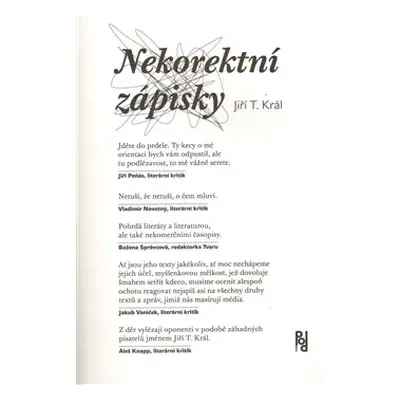 Nekorektní zápisky - Jiří Král