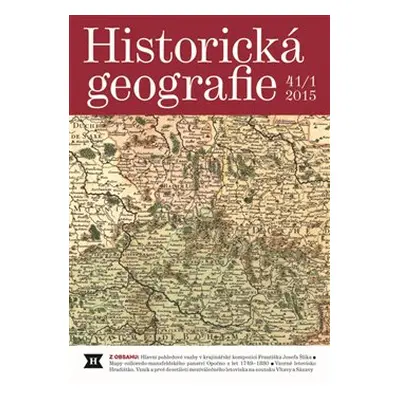 Historická geografie 41/1 2015