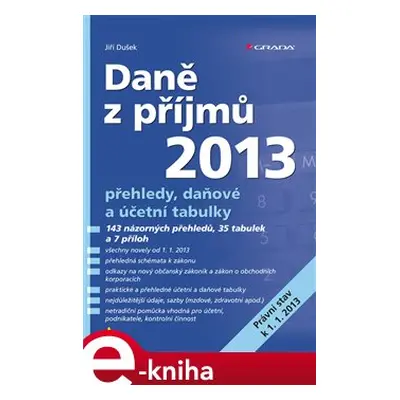 Daně z příjmů 2013 - Jiří Dušek