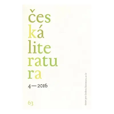 Česká literatura 4/2016