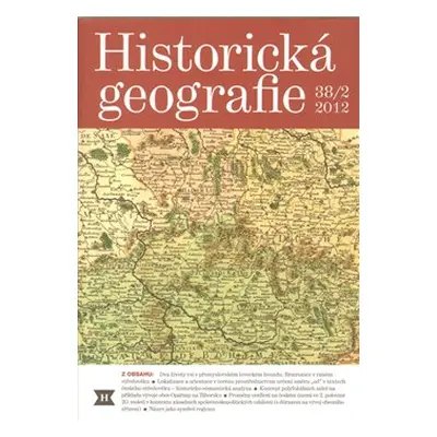 Historická geografie 38/2