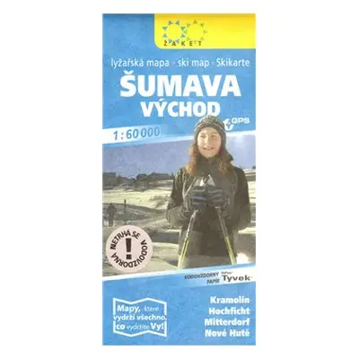 Šumava východ - lyžařská 1 : 60 000