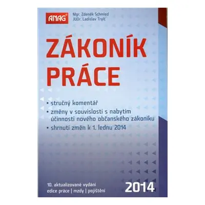 Zákoník práce - Mária Andraščíková, Pavla Hloušková, Eva Hoffmannová, Pavel Knebl, Zdeněk Schmie