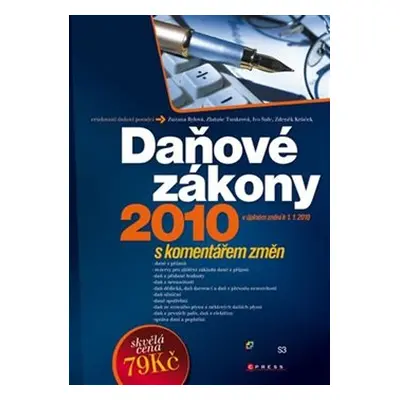 Daňové zákony 2010 - Zuzana Rylová, Zlatuše Tunkrová, Ivo Šulc, Zdeněk Krůček