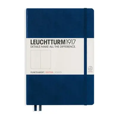 Leuchtturm1917 Medium A5 Tečkovaný zápisník Navy