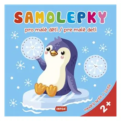 Samolepky pro malé děti Samolepky pre malé deti modrý sešit modrý zošit CZ SK vydanie