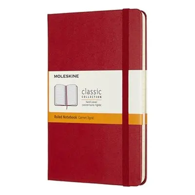 Moleskine Zápisník tvrdé desky červený linkovaný B6 104 listů