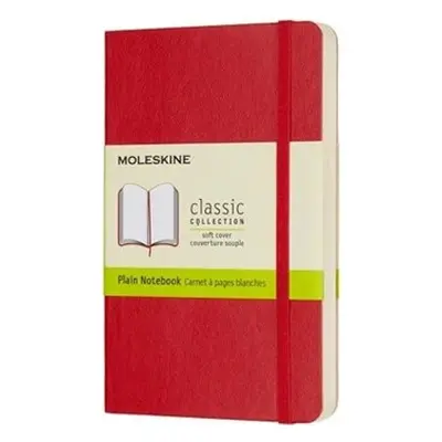 Moleskine Zápisník měkké desky A6 čistý červený