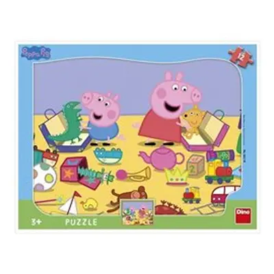 Peppa pig si hraje - tvary /puzzle/