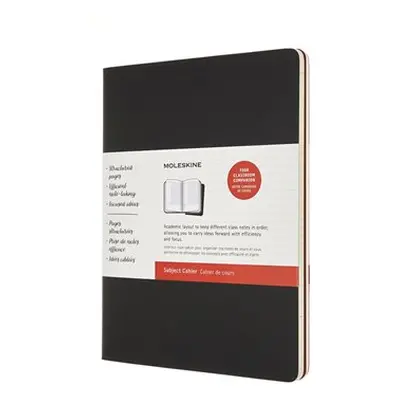 Moleskine sešity 2ks plánovací linkované černé /červené XL