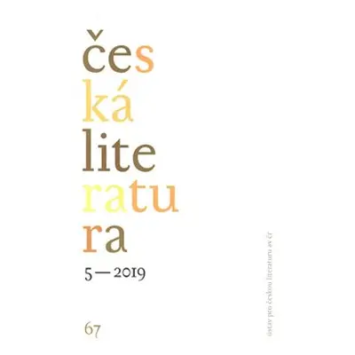 Česká literatura 5/2019