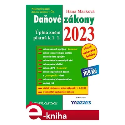 Daňové zákony 2023 - Hana Marková