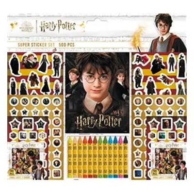 Jiří Models Samolepkový set s voskovkami 500 ks Harry Potter