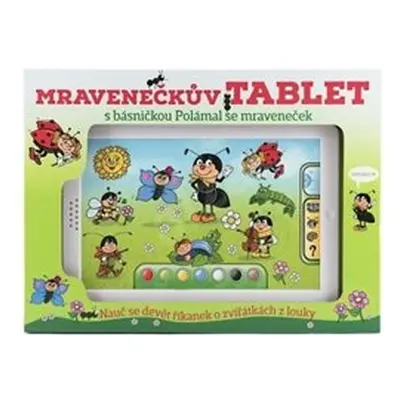 Teddies Mravenečkův tablet plast 30x20x2 cm na baterie se zvukem