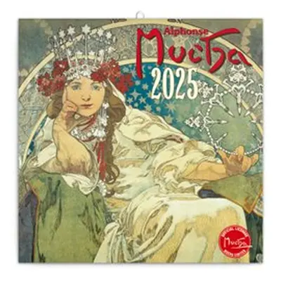 Poznámkový kalendář Alfons Mucha 2025