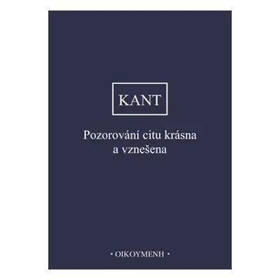 Pozorování citu krásna a vznešena - Immanuel Kant