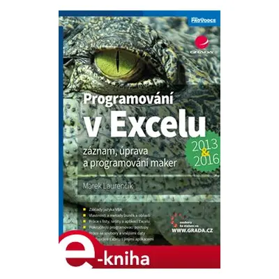 Programování v Excelu 2013 a 2016 - Marek Laurenčík