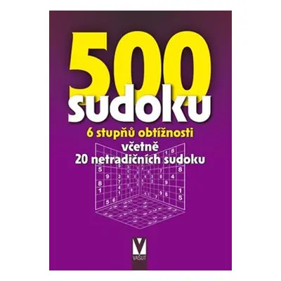 500 sudoku – fialová obálka