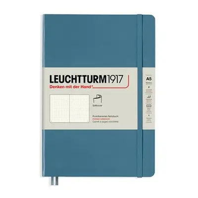 Leuchtturm1917 Medium Tečkovaný zápisník A5 Softcover Stone Blue