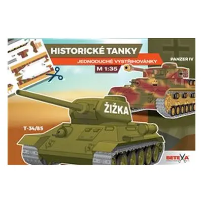 Historické tanky - Jednoduché vystřihovánky