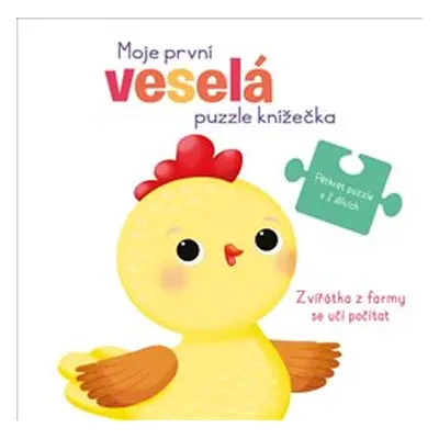 Moje první veselá puzzle knížečka - Zvířátka z farmy se učí počítat