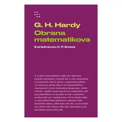 Obrana matematikova - G. H. Hardy