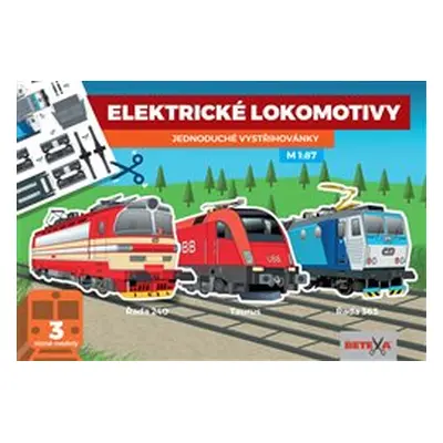 Elektrické lokomotivy - Jednoduché vystřihovánky