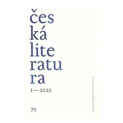 Česká literatura 1/2022