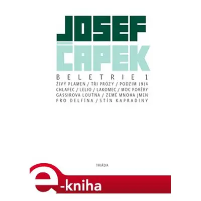 Beletrie 1 - Josef Čapek