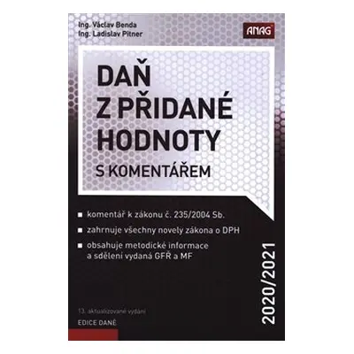 Daň z přidané hodnoty s komentářem 2020/2021 - Ladislav Pitner, Václav Benda