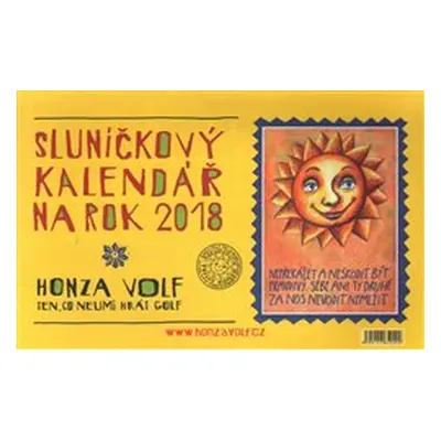 : Sluníčkový kalendář 2018 - stolní - Honza Volf