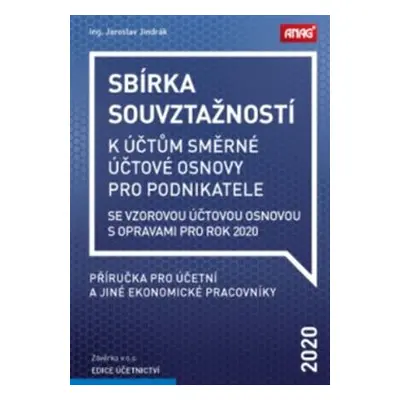 Sbírka souvztažností k účtům směrné účtové osnovy se vzorovou účtovou osnovou s opravami pro rok