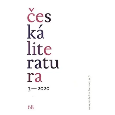 Česká literatura 3/2020