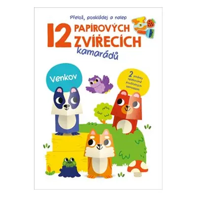 12 papírových zvířecích kamarádů - Venkov