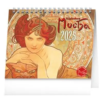 Stolní kalendář Alfons Mucha 2025