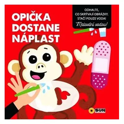 Opička - dostane náplast - leporelo