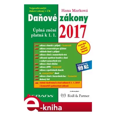 Daňové zákony 2017 - Hana Marková