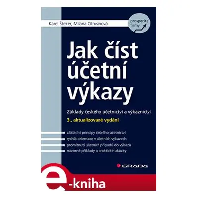 Jak číst účetní výkazy - Milana Otrusinová, Karel Šteker