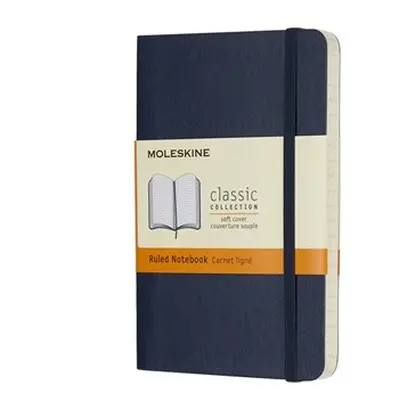 Moleskine Zápisník měkké desky A6 linkovaný modrý